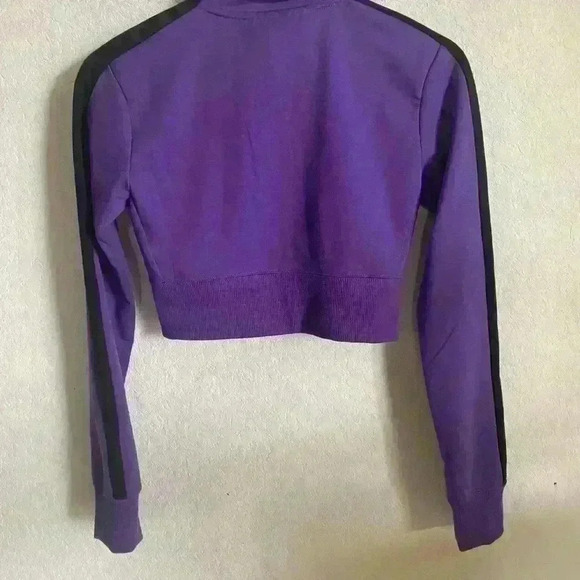 PUMA X DUA LIPA T7 ROYAL PURPLE CROPPED LOGO JACKET SIZE XS - Picture 8 of 10